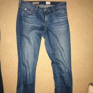 AG skinny light wash jeans